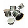 Used Pearl 5 Piece Export BRUSHED SILVER Drum Kit BRUSHED SILVER