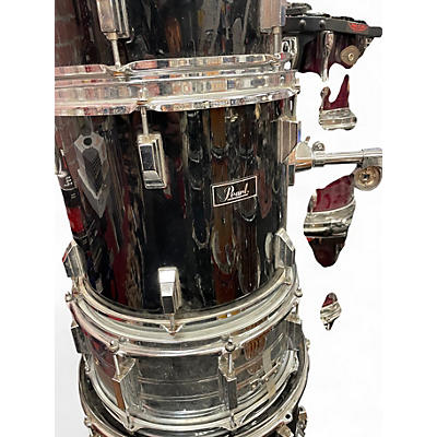 Used Pearl 5 Piece Export Black Drum Kit