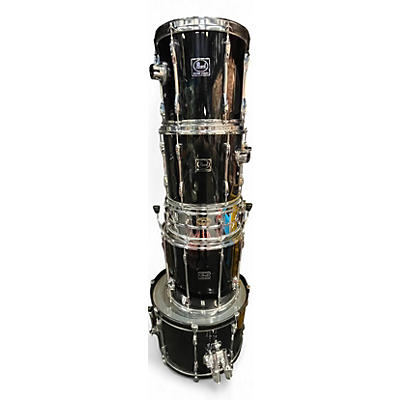 Used Pearl 5 Piece Export Black Drum Kit