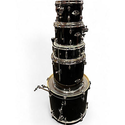 Used Pearl 5 Piece Export Black Drum Kit