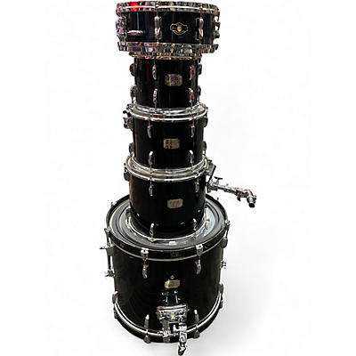 Used Pearl 5 Piece Export Black Drum Kit