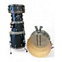 Used Pearl 5 Piece Export Blue Drum Kit Blue