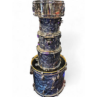 Used Pearl 5 Piece Export Blue Drum Kit