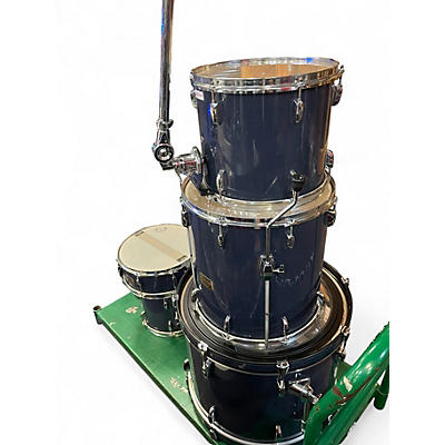 Used Pearl 5 Piece Export Blue Drum Kit