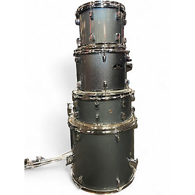 Used Pearl 5 Piece Export CHARCOAL METALLIC Drum Kit