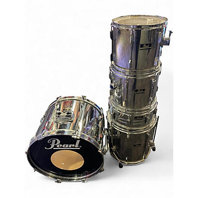 Used Pearl 5 Piece Export Chrome Drum Kit