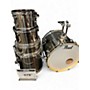 Used Pearl 5 Piece Export Chrome Silver Drum Kit Chrome Silver