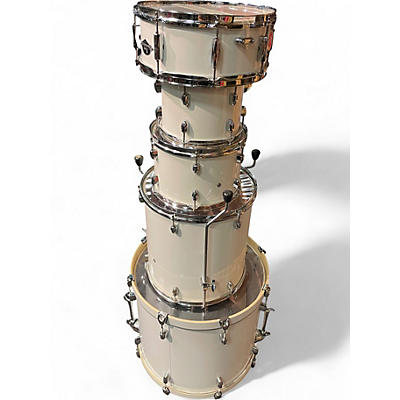 Used Pearl 5 Piece Export EXX WHITE Drum Kit