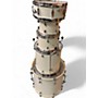 Used Pearl 5 Piece Export EXX WHITE Drum Kit WHITE