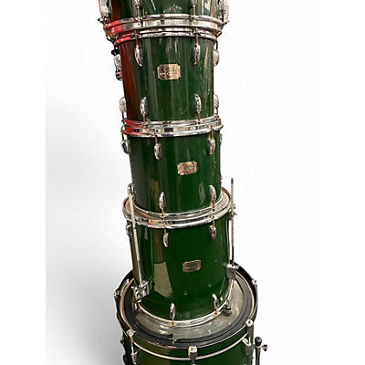 Used Pearl 5 Piece Export Green Drum Kit