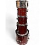 Used Pearl 5 Piece Export Metallic Red Drum Kit Metallic Red