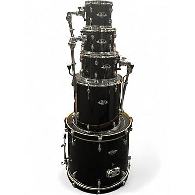 Used Pearl 5 Piece Export New Fusion Black Drum Kit