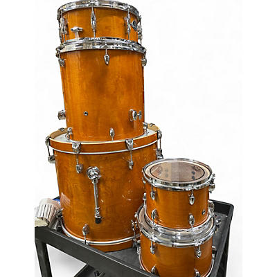 Used Pearl 5 Piece Export New Fusion Honey Drum Kit