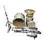 Used Pearl 5 Piece Export New Fusion White Oyster Drum Kit White Oyster