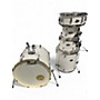 Used Pearl 5 Piece Export New Fusion White Slipstream Drum Kit White Slipstream
