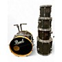 Used Pearl 5 Piece Export Pewter Stain Drum Kit Pewter Stain