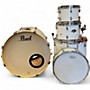 Used Pearl 5 Piece Export Pure White Drum Kit Pure White