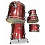 Used Pearl 5 Piece Export RED Drum Kit RED