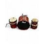 Used Pearl 5 Piece Export RED Drum Kit RED