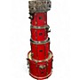 Used Pearl 5 Piece Export RED Drum Kit RED