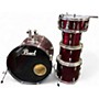 Used Pearl 5 Piece Export Red Drum Kit Red