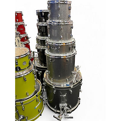 Used Pearl 5 Piece Export SMOKEY CHROME Drum Kit