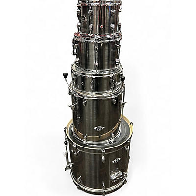 Used Pearl 5 Piece Export Smokey Chrome Drum Kit