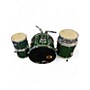 Used Pearl 5 Piece Export Teal Drum Kit Teal