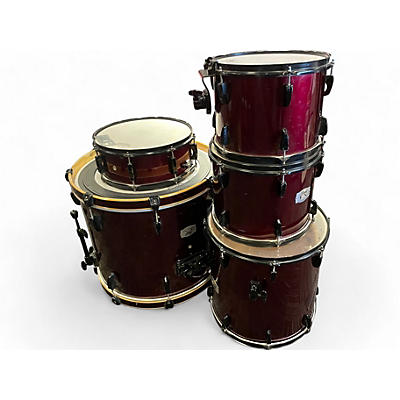 Pearl Used Pearl 5 Piece Export Wine Red Drum Kit