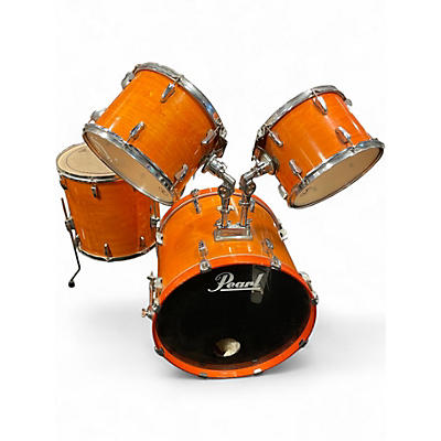 Used Pearl 5 Piece Export orange Drum Kit