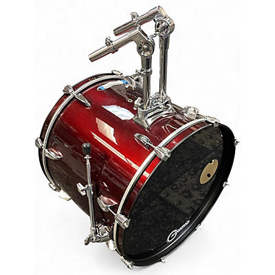 Used Pearl 5 Piece Export red sparkle Drum Kit