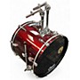 Used Pearl 5 Piece Export red sparkle Drum Kit red sparkle