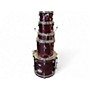 Used Pearl 5 Piece Export sparkle wine Drum Kit sparkle wine