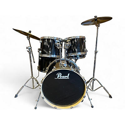 Used Pearl 5 Piece Forum Black Drum Kit