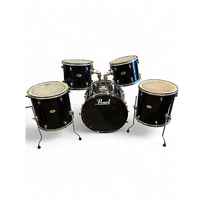 Used Pearl 5 Piece Forum Black Drum Kit