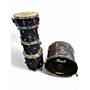 Used Pearl 5 Piece Forum Blue Drum Kit Blue