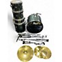 Used Pearl 5 Piece Forum Gunmetal Gray Drum Kit Gunmetal Gray