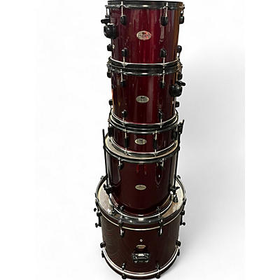 Used Pearl 5 Piece Forum RED Drum Kit