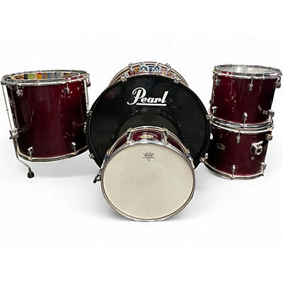 Used Pearl 5 Piece Forum Wine Red Drum Kit