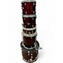 Used Pearl 5 Piece Forum red Drum Kit red