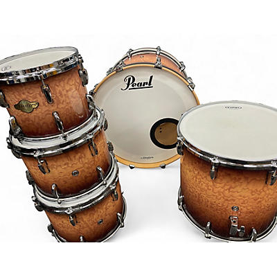 Used Pearl 5 Piece MASTERS PURE MAPLE MOCHA BURST Drum Kit