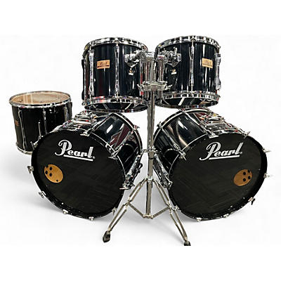Used Pearl 5 Piece MLX Piano Black Drum Kit