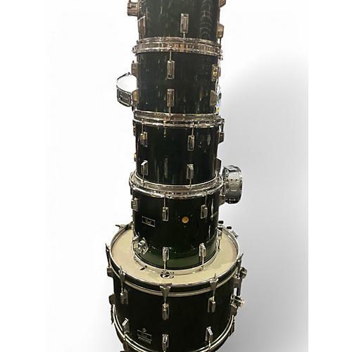Used Pearl 5 Piece Maple Shell Loch Ness Green Drum Kit Loch Ness Green