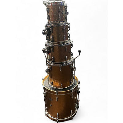 Used Pearl 5 Piece Masters MCX Series GOLDEN SPARKLE Drum Kit