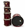 Used Pearl 5 Piece Masters Studio  Red Drum Kit Red