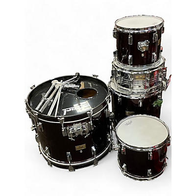 Used Pearl 5 Piece PROFESSIONAL DX RED Drum Kit