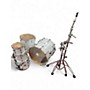 Used Pearl 5 Piece PROFESSIONAL SERIES MAPLE 5 PIECE MARINE WHITE Drum Kit MARINE WHITE