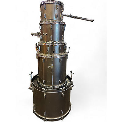 Used Pearl 5 Piece ROADSHOW 5-PIECE KIT Metallic Gray Drum Kit