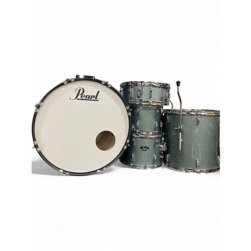 Used Pearl 5 Piece ROADSHOW BLUE SPARKLE Drum Kit BLUE SPARKLE