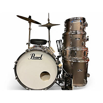 Used Pearl 5 Piece ROADSHOW Black Drum Kit